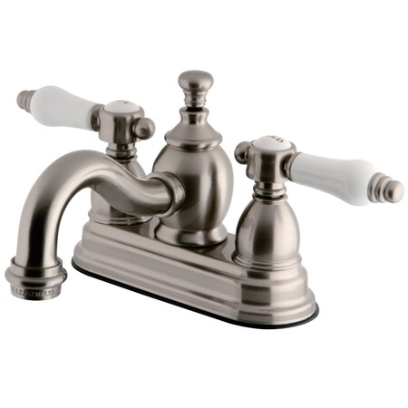 Kingston Brass KS7108BPL 4" Centerset Bathroom Faucet, Brushed Nickel KS7108BPL
